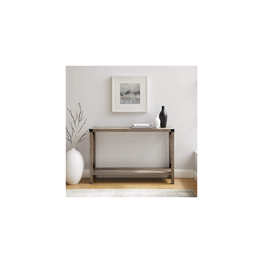 Walker Edison Sedalia Modern Farmhouse Metal X Entry Table, 46 ...