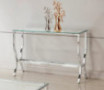 Coaster 720339-CO Glass Top Console Table, Chrome