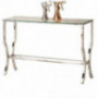 Coaster 720339-CO Glass Top Console Table, Chrome