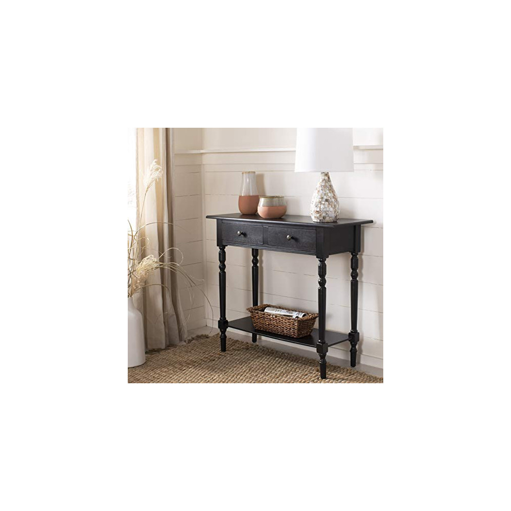 Safavieh American Homes Collection Rosemary Distressed Black Console Table