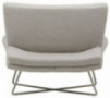Amazon Brand – Rivet Farr Lotus Accent Chair, 39.8"W, Felt Grey