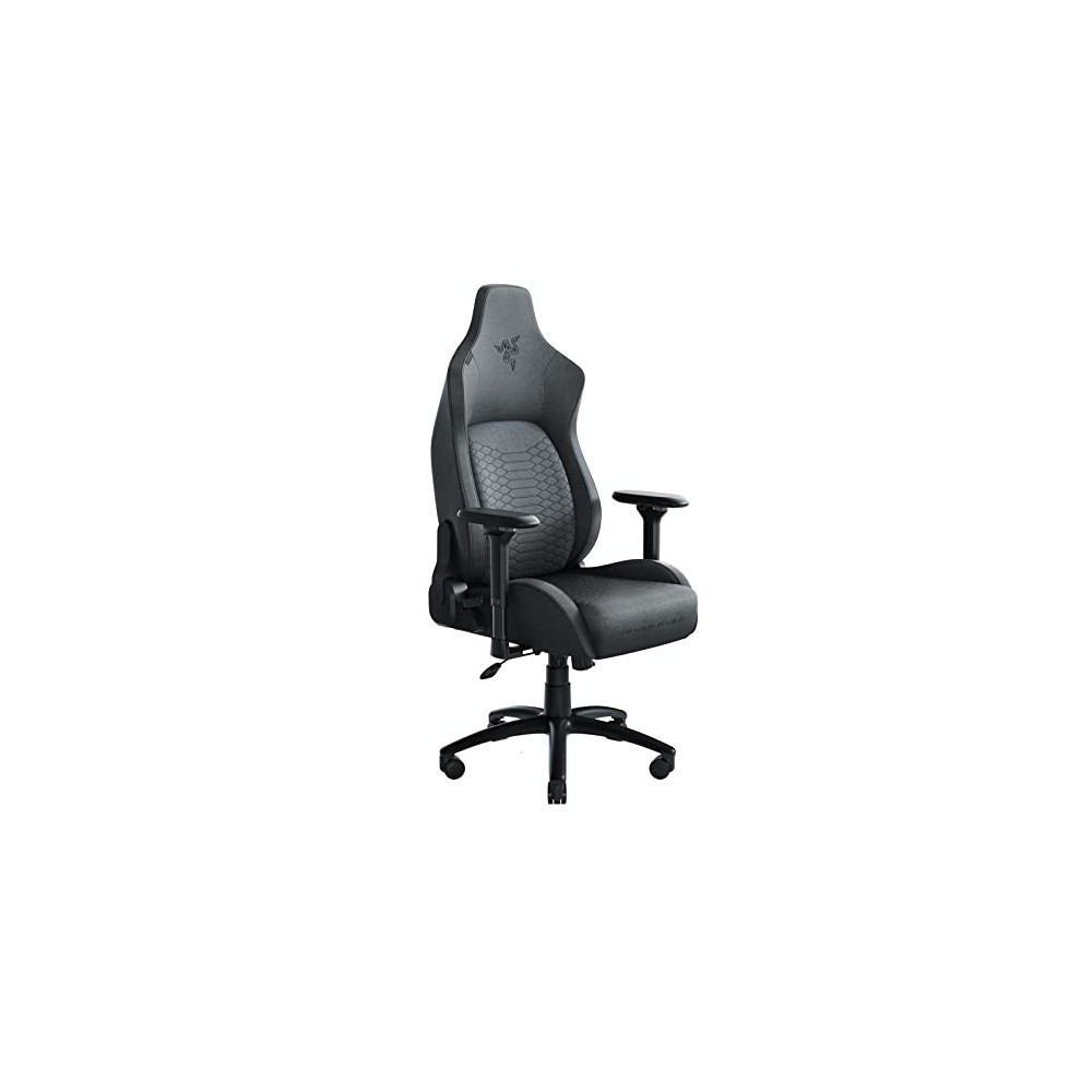 Razer Iskur Fabric Gaming Chair: Ergonomic Lumbar Support System - Ultra-Soft, Spill-Resistant Fabric Foam Cushions - 4D Armr