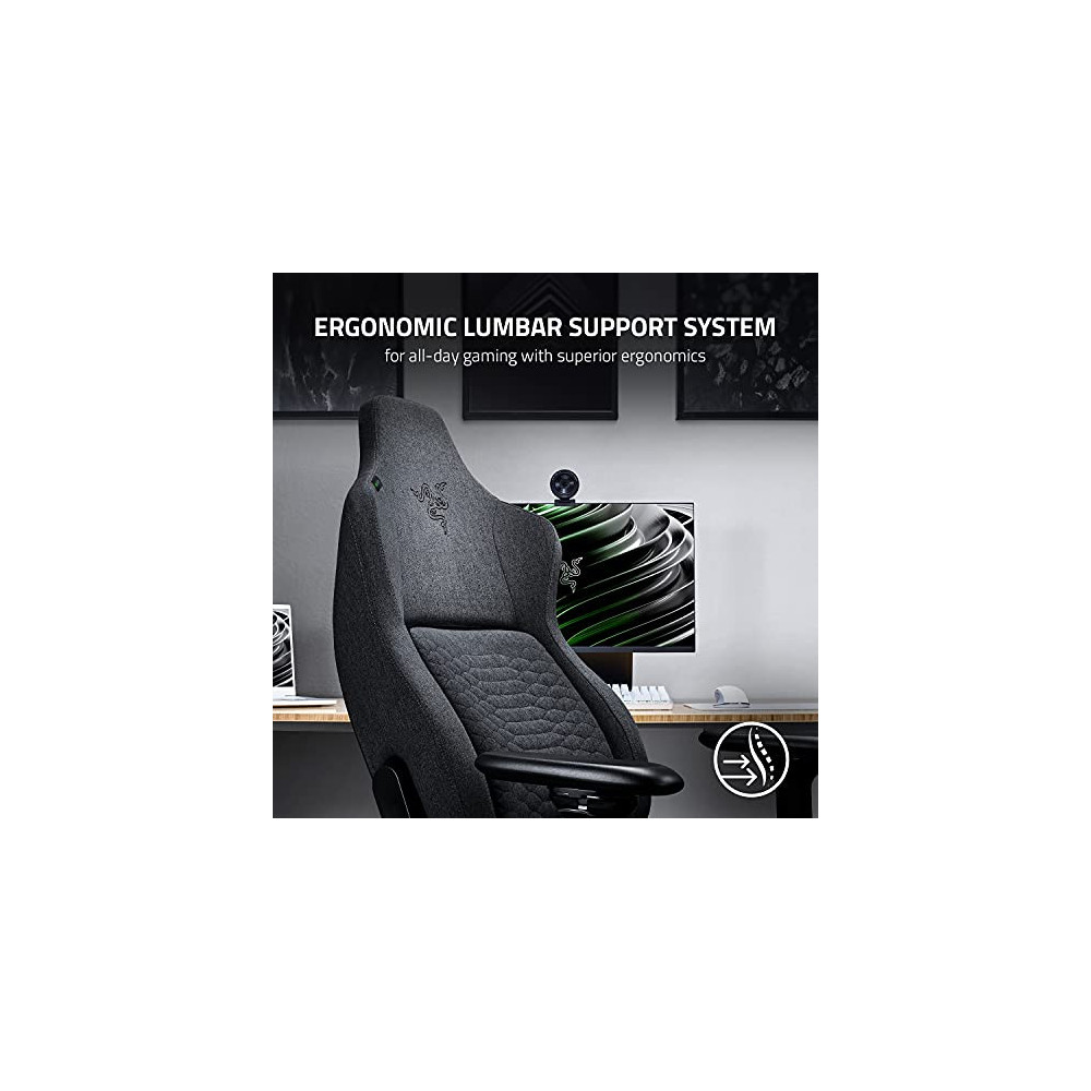 Razer Iskur Fabric Gaming Chair Ergonomic Lumbar Support System