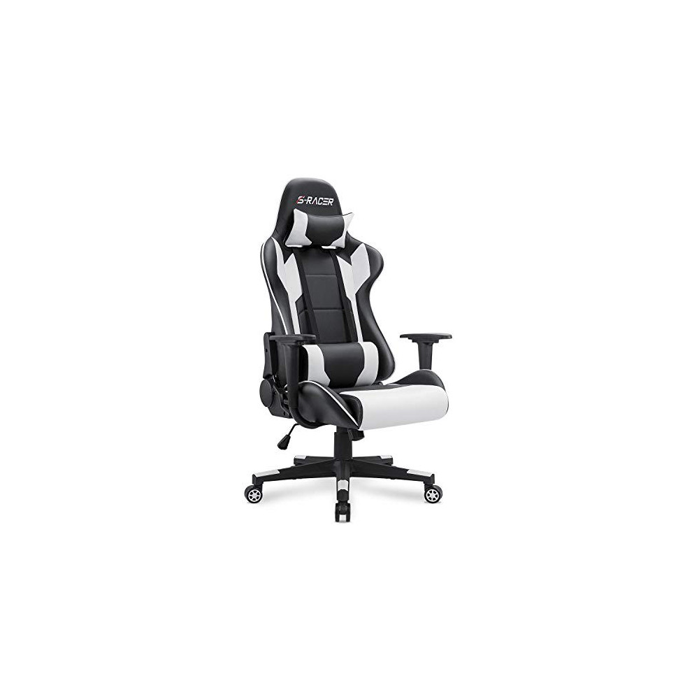 Homall Gaming Chair Office Chair High Back Computer Chair Leather Desk Chair Racing Executive Ergonomic Adjustable Swivel Tas