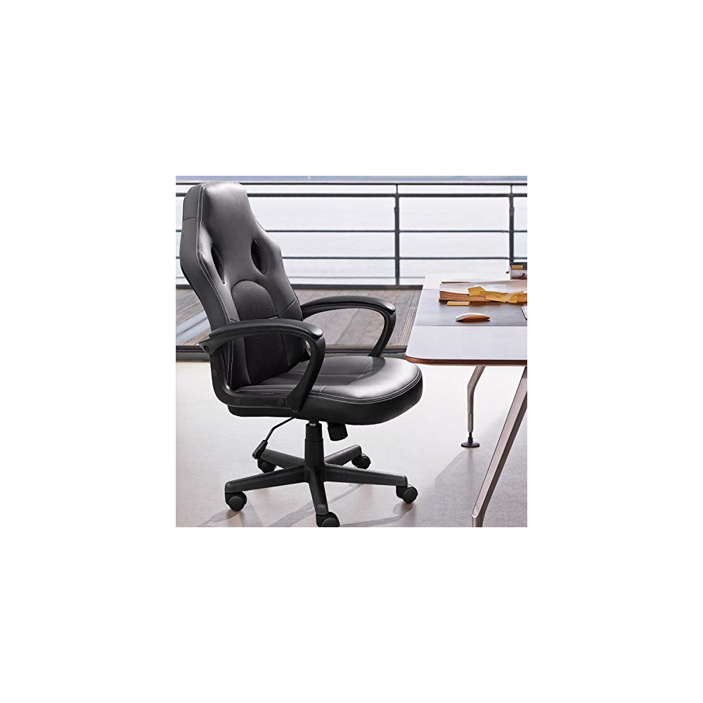 Furmax Office Desk Leather Gaming, High Back Ergonomic Adjustable