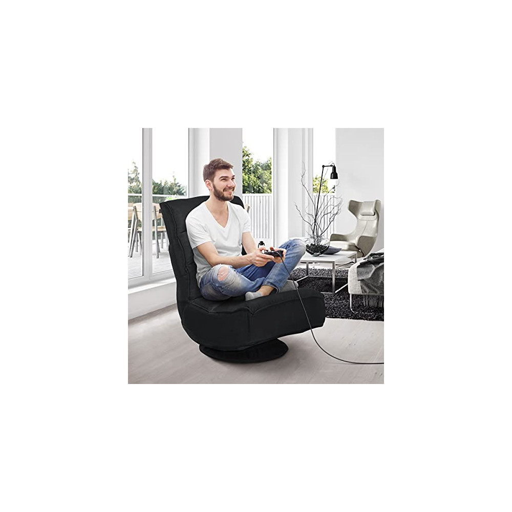 Giantex 360 Degree Swivel Gaming Chair, 5Position Adjustable