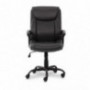 Amazon Basics Classic Puresoft Padded Mid-Back Office Computer Desk Chair with Armrest - Black