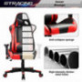 GTRACING Gaming Chair Racing Office Computer Game Chair Ergonomic Backrest and Seat Height Adjustment Recliner Swivel Rocker 