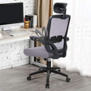 Engber Ergonomic Office Chair Home - Computer Desk Chairs Lumbar Support, Mesh High-Back Task Chair with Flit-up Arms and Hei