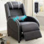 Homall Gaming Recliner Chair Racing Style Single Living Room Sofa Recliner PU Leather Recliner Seat Home Theater Seating  Whi