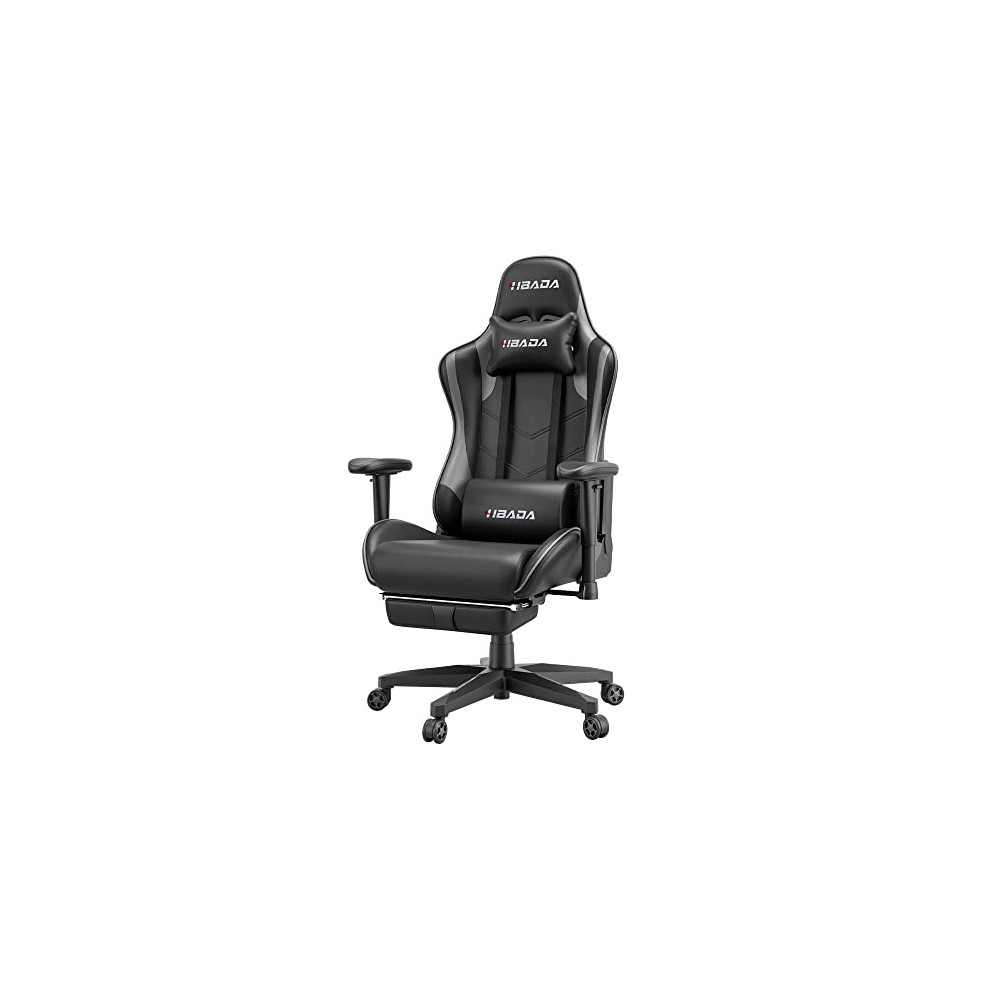Hbada Gaming Ergonomic Racing High Back Computer Height Headrest and Lumbar Support E-Sports Swivel Chair with Adjustable Foo