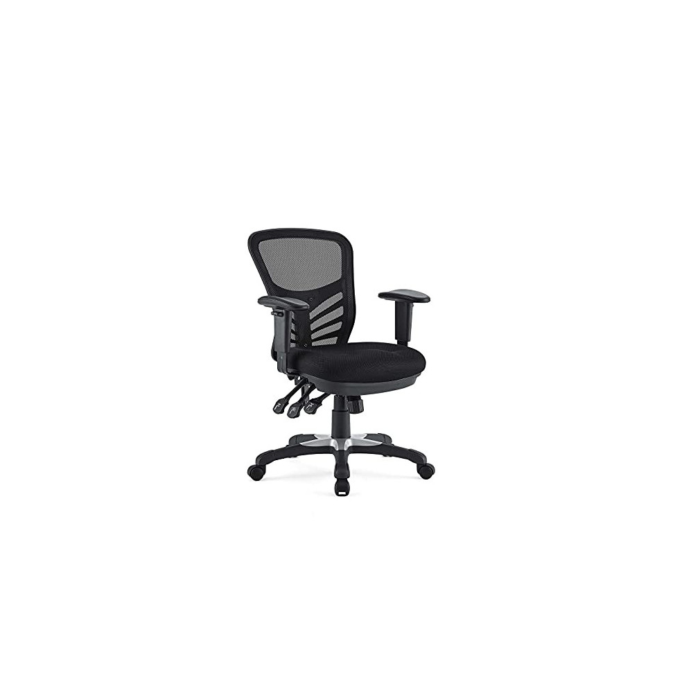 Modway EEI-757-BLK Articulate Ergonomic Mesh Office Chair in Black