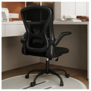 Sytas Office Chair,Ergonomic Home Office Desk Chair,Comfortable Mesh Computer Task Chair with 90°Flip-up Arms,Lumbar Support 