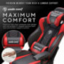 Ergonomic Gaming Chair,ANDASEAT Dark Demon Swivel PVC Leather Computer Office Chair,4D Adjustable PU Armrest Video Game Chair