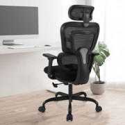 Ergonomic Office Chair, KERDOM Breathable Mesh Desk Chair, Lumbar Support Computer Chair with Flip-up Arms, Swivel Task Chair