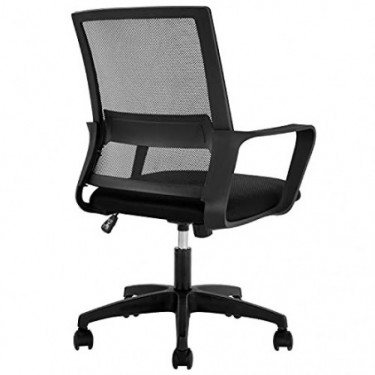 Office Chair Ergonomic Chair Mid Back Mesh Desk Chair Adjustable Height Swivel Mesh Chair Computer Chair with Armrest Lumbar 