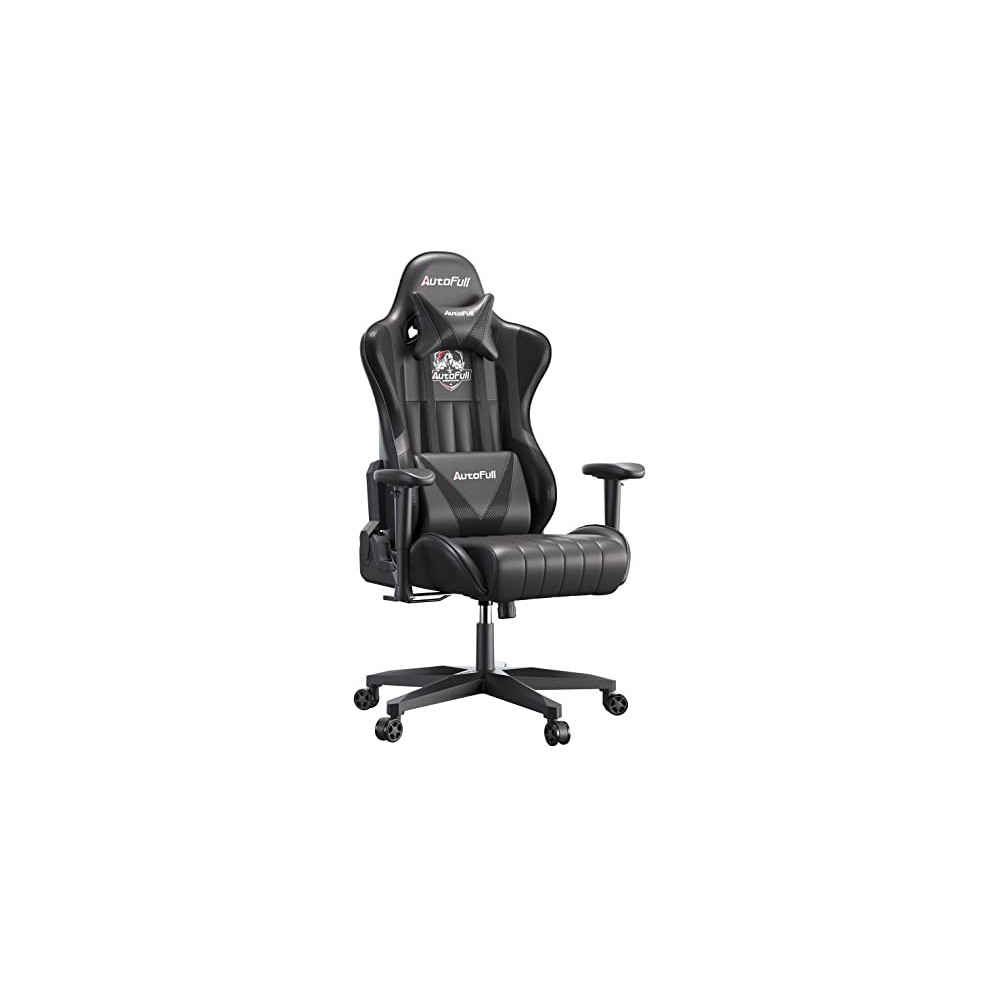 AutoFull Gaming Chair Racing Style Ergonomic High Back Computer Chair with Height Adjustment, Headrest and Lumbar Support E-S
