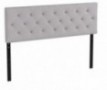 LUCID Mid-Rise Upholstered Headboard - Adjustable Height from 34" to 46" - King/California King - Stone