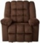Ashley Furniture Signature Design - Ludden Rocker Recliner - 1 Pull Manual Reclining Sofa - Contemporary - Cocoa Brown