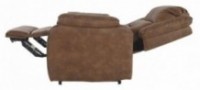 Ashley Furniture Signature Design - Yandel Power Lift Recliner - Contemporary Reclining - Faux Leather Upholstery - Saddle
