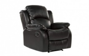 Bonded Leather Recliner Chair - Overstuffed