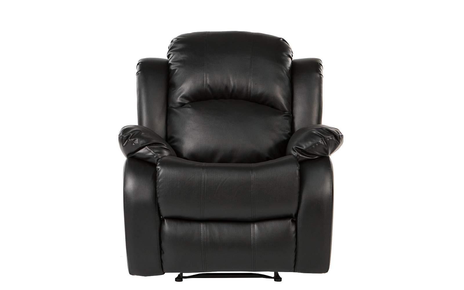 Bonded Leather Recliner Living Room Rocker Chair