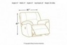 Ashley Furniture Signature Design - Tambo Rocker Recliner - Pull Tab Manual Reclining - Contemporary - Pewter