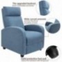 Tuoze Fabric Recliner Chair Ergonomic Adjustable Single Sofa with Thicker Seat Cushion Modern Home Theater Seating for Living