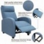 Tuoze Fabric Recliner Chair Ergonomic Adjustable Single Sofa with Thicker Seat Cushion Modern Home Theater Seating for Living