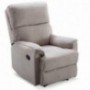 ANJ Manual Recliner, Living Room Reclining Chair Soft and Warm Camel