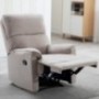 ANJ Manual Recliner, Living Room Reclining Chair Soft and Warm Camel