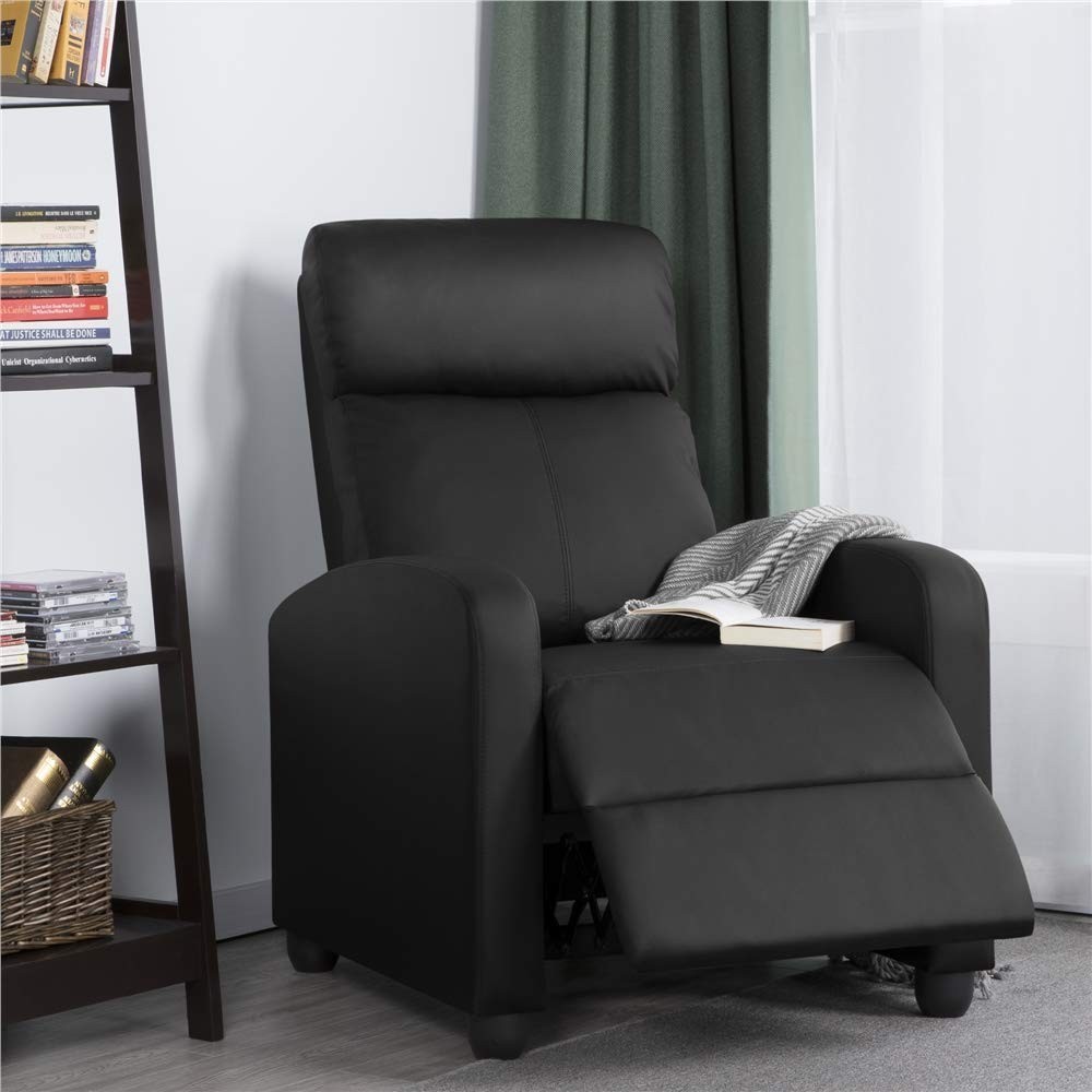 Yaheetech Recliner Chair PU Leather Recliner Sofa Home Theater   Yaheetech Recliner Chair 