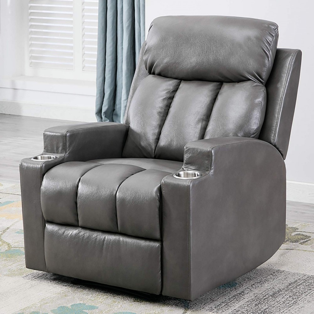 ANJ Chair Recliner Contemporary Theater Recliner with 2 Cup Universe