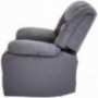 JC Home Liano Recliner Chair with Microfiber Upholstery, Stone Blue