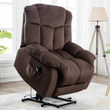 CANMOV Power Lift Recliner Chair - Heavy Duty and Safety Motion Reclining Mechanism-Antiskid Fabric Sofa Living Room Chair wi