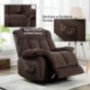 CANMOV Power Lift Recliner Chair - Heavy Duty and Safety Motion Reclining Mechanism-Antiskid Fabric Sofa Living Room Chair wi