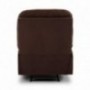 Belleze Microfiber Recliner Sofa Chair Home Office Reclining Positions Ergonomic Armrests/Footrests, Brown