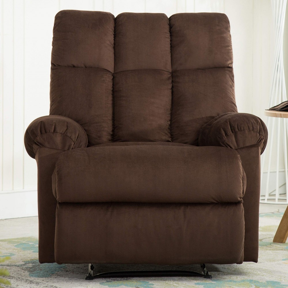 Bonzy Home Overstuffed Fabric Recliner Chair Heavy Duty Manual
