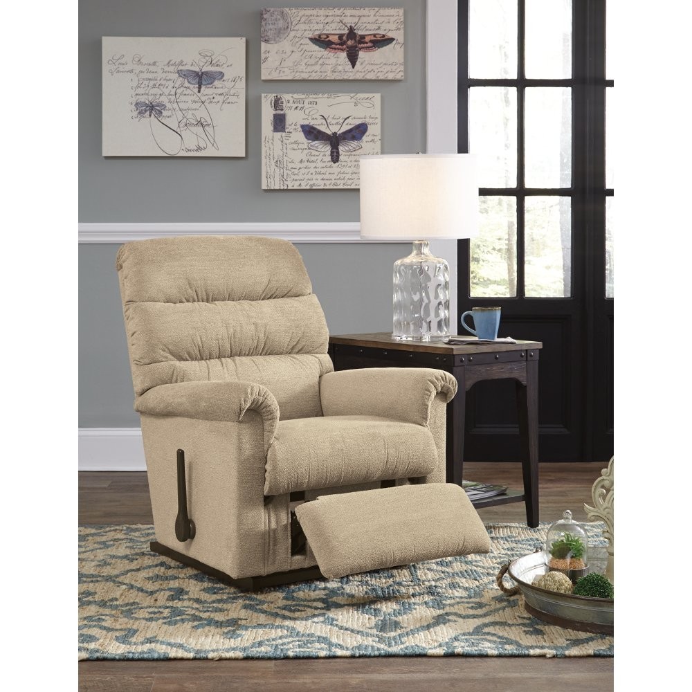 LaZBoy Anderson ReclinaRocker Recliner, Sand Universe Furniture