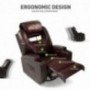 Artist Hand Massage Recliner Chair w/Cup Holder Electric Heated Living Room Chair Bedroom Chair Reading Chair Headrest Adjust