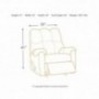 Ashley Furniture Signature Design - Darcy Rocker Recliner - Manual Pull Tab Reclining - Contemporary - Sky