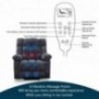 CANMOV Power Lift Recliner Chair with Heat & Massage for Elderly, Heavy Duty Reclining Chair with Contemporary Overstuffed Ar