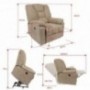 oneinmil Power Lift Recliner Chair - Massage Chairs Full Body and Recliner Heated Lift Chairs for Elderly w/Button & Remote C