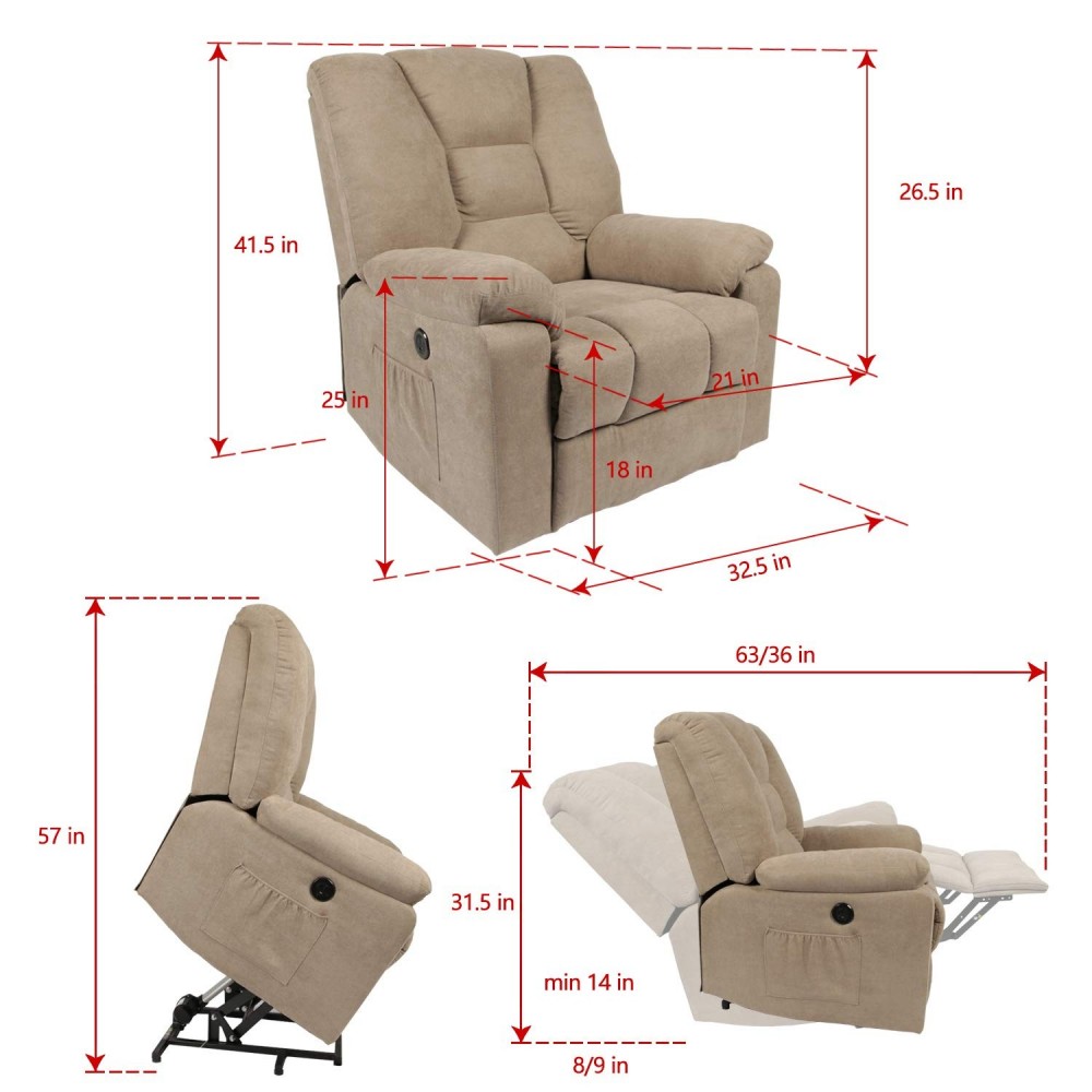 oneinmil Power Lift Recliner Chair Massage Chairs Full Body and