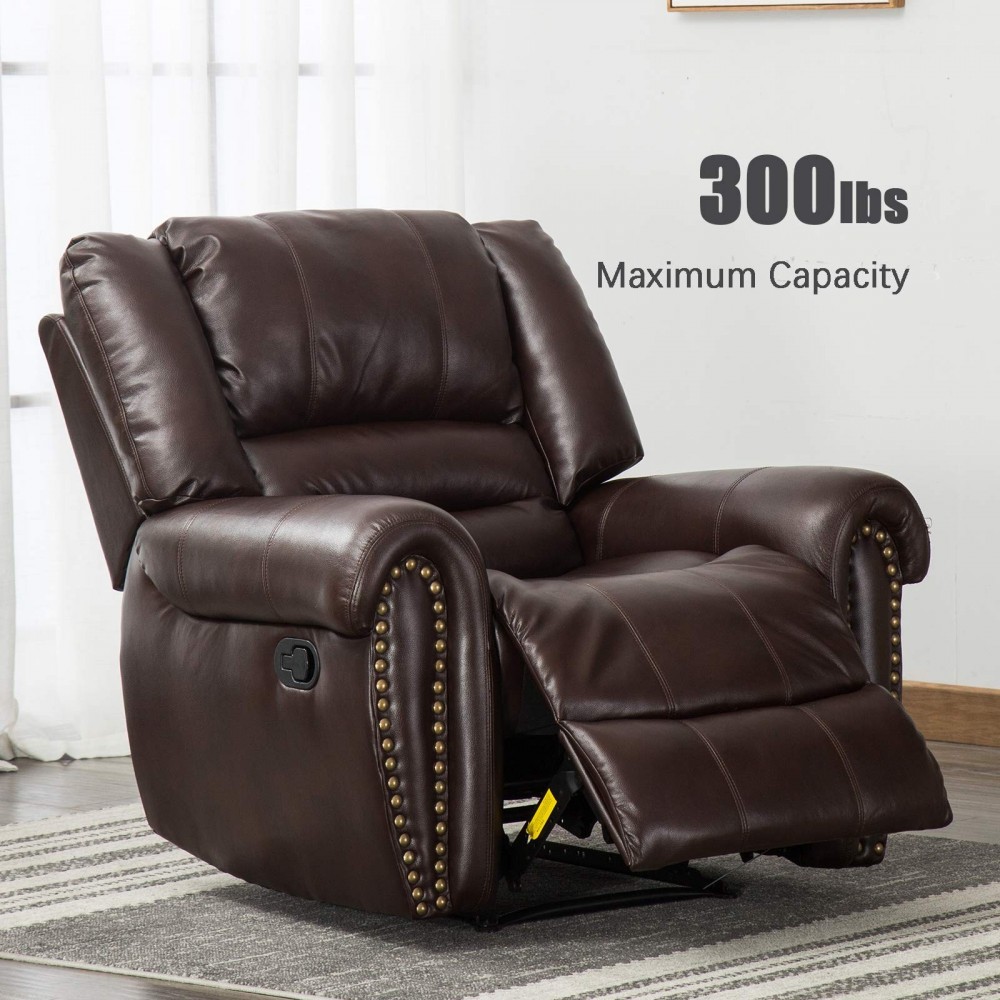 Anj Leather Recliner Chair Breathable Bonded Classic And Universe Furniture