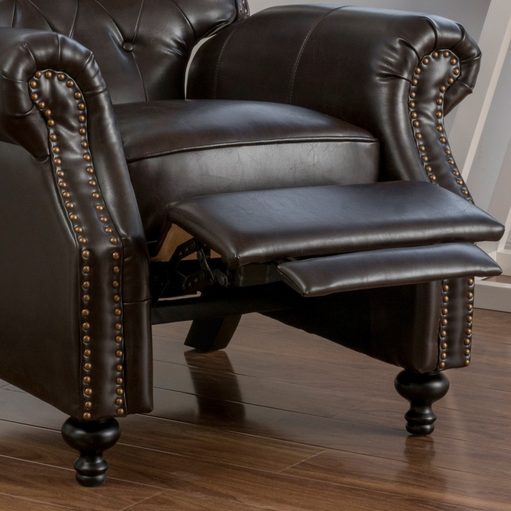 Christopher Knight Home Deal Furniture Waldo Brown Leather