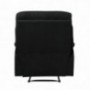 ProLounger Wall Hugger Recliner Chair in Black Microfiber
