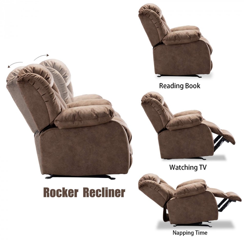CANMOV Rocker Recliner Chairs for Living Room, Heavy Duty Universe