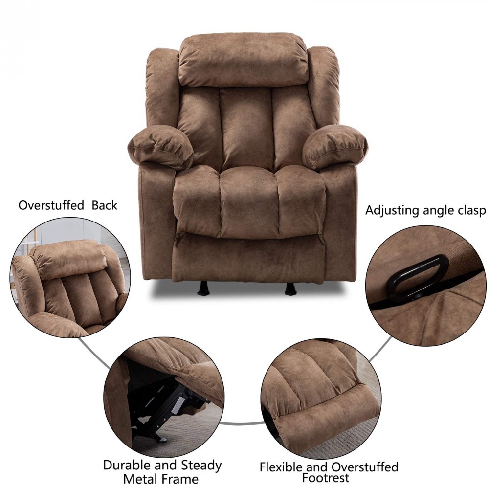 CANMOV Rocker Recliner Chairs for Living Room, Heavy Duty Universe Furniture