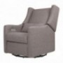 Babyletto Kiwi Electronic Power Recliner and Swivel Glider with USB Port, Grey Tweed